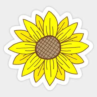 Cheerful Sunflower Sticker